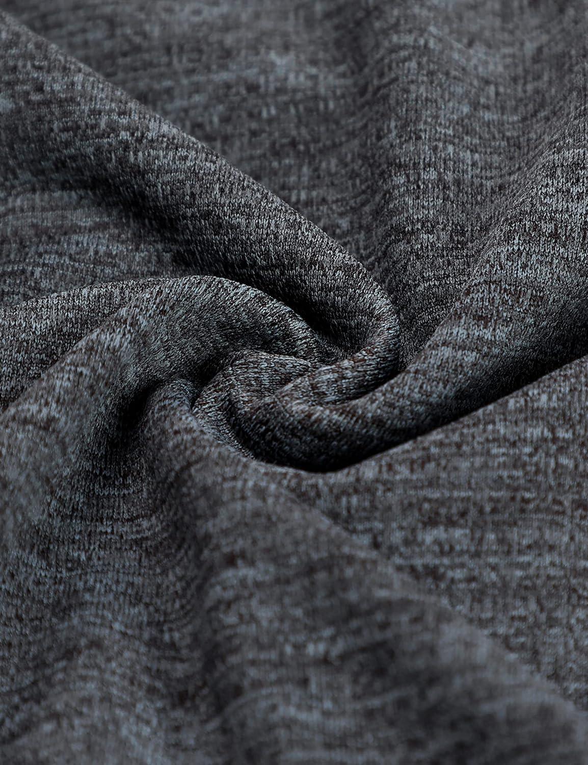 imageCRZ YOGA Crewneck Workout Shirts for Men Quick Dry Running Athletic TShirts Lightweight Basic TopsCarbon Heather