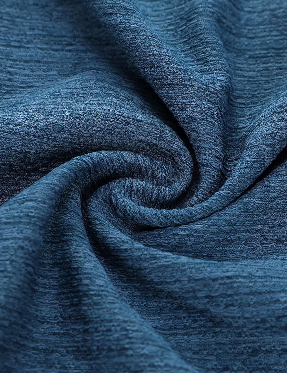 imageCRZ YOGA Crewneck Workout Shirts for Men Quick Dry Running Athletic TShirts Lightweight Basic TopsOcean Blue Heather