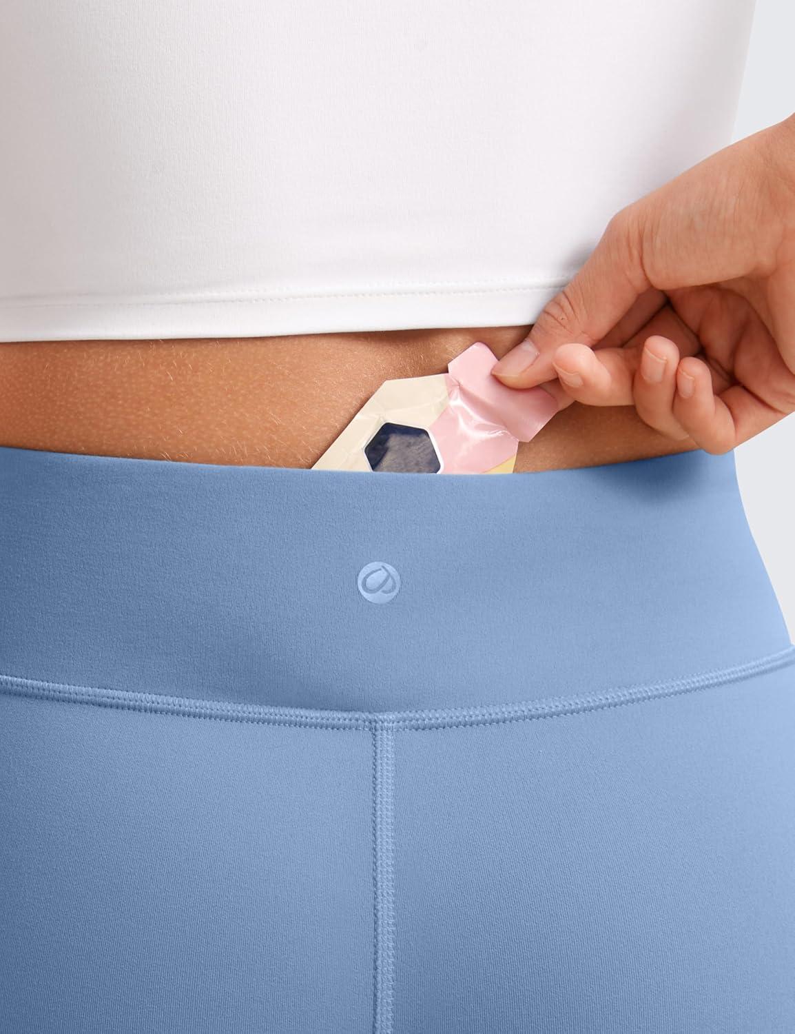 imageCRZ YOGA Girls Butterluxe Full Length Yoga Leggings Athletic Sports Casual Pants High Waist Tights Kids TeenOasis Blue