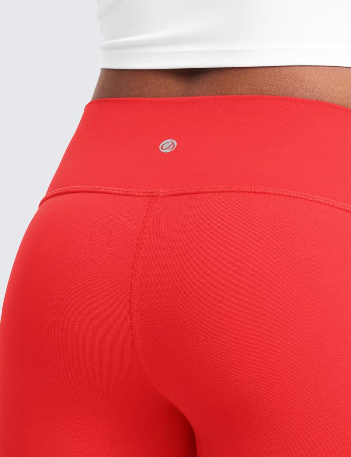 imageCRZ YOGA Girls Butterluxe High Waist Athletic Biker Shorts Dance Yoga Casual Kids Teen SummerDeep Red