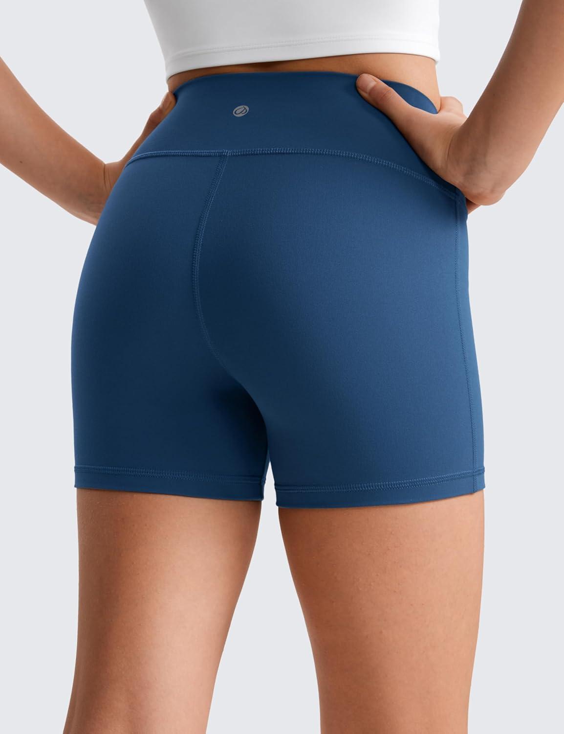 imageCRZ YOGA Girls Butterluxe High Waist Athletic Biker Shorts Dance Yoga Casual Kids Teen SummerFrench Navy