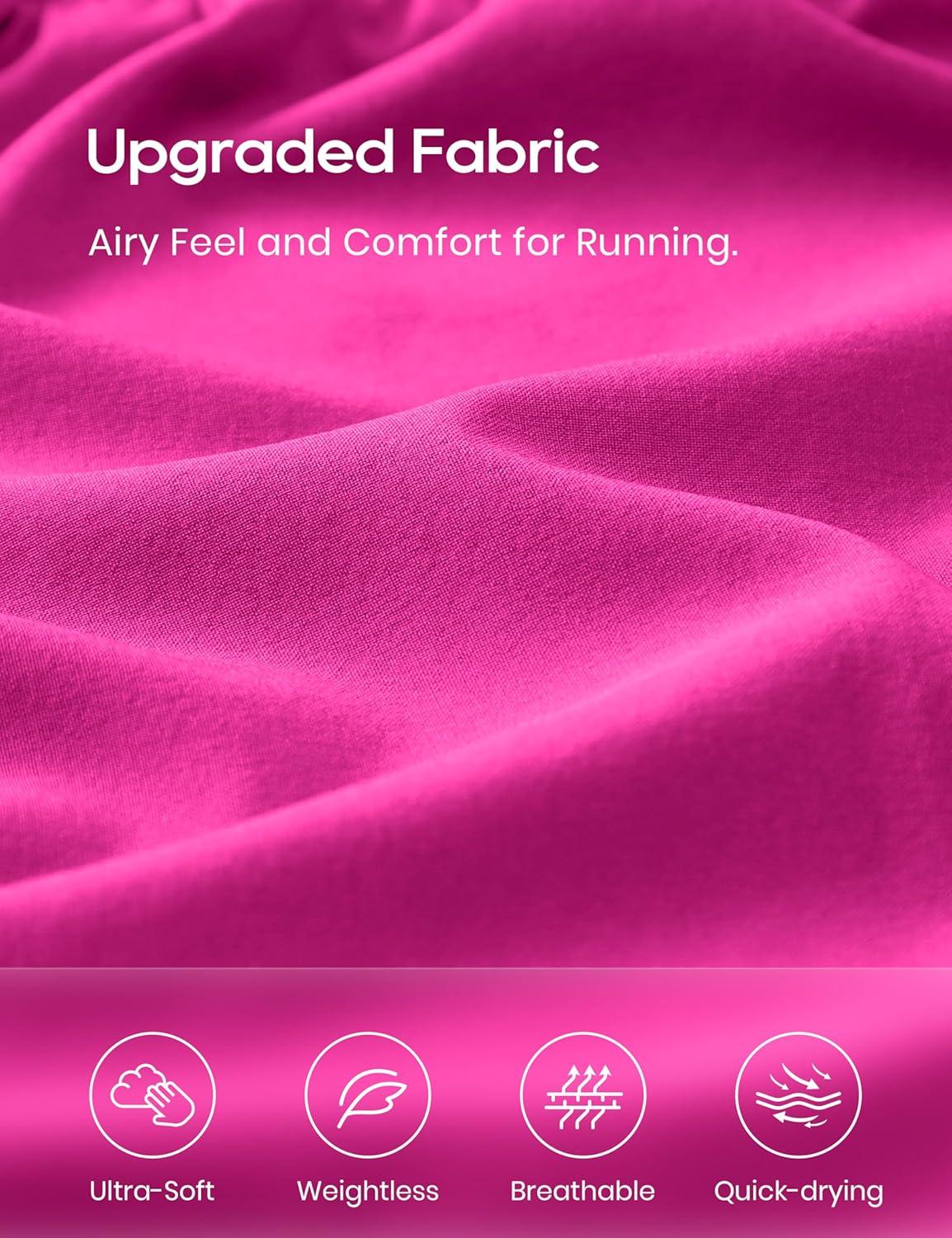 imageCRZ YOGA High Waisted Split Running Shorts for Women 3quot Comfy Mesh Liner for Workout Athletic GymTrack Quick DryHibiscus Purple