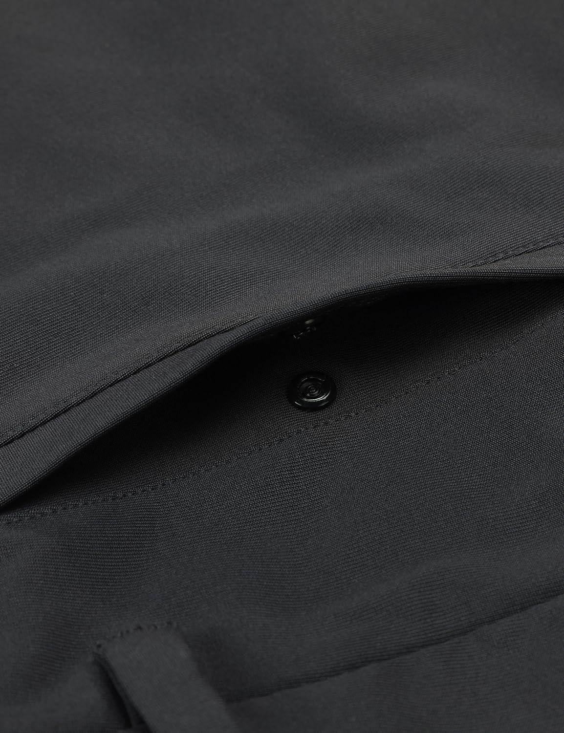 imageCRZ YOGA Mens All Day Comfy Golf Shorts 7quot9quot Stretch Lightweight Flat Front for Casual Work with PocketsInk Gray