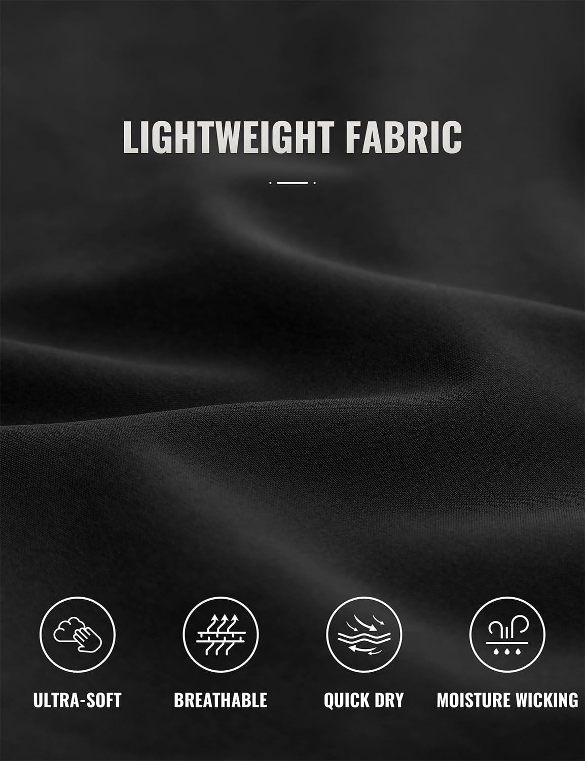 imageCRZ YOGA Mens Linerless Workout Shorts 7 Quick Dry for Running Sports Athletic Gym with PocketsBlack