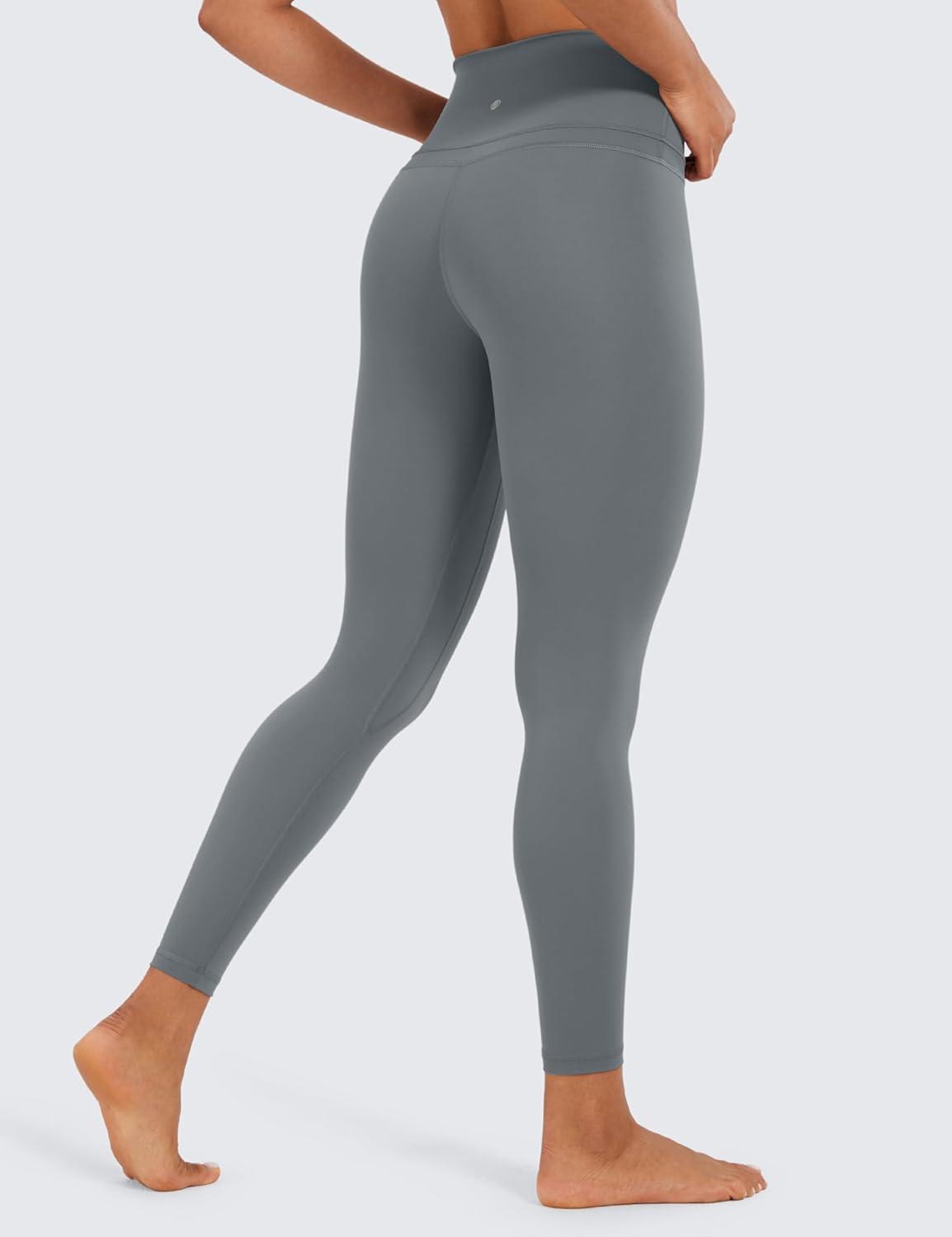 imageCRZ YOGA Naked Feeling Workout Leggings 25 High Waist Yoga Training Tight Womens PantsCarbon