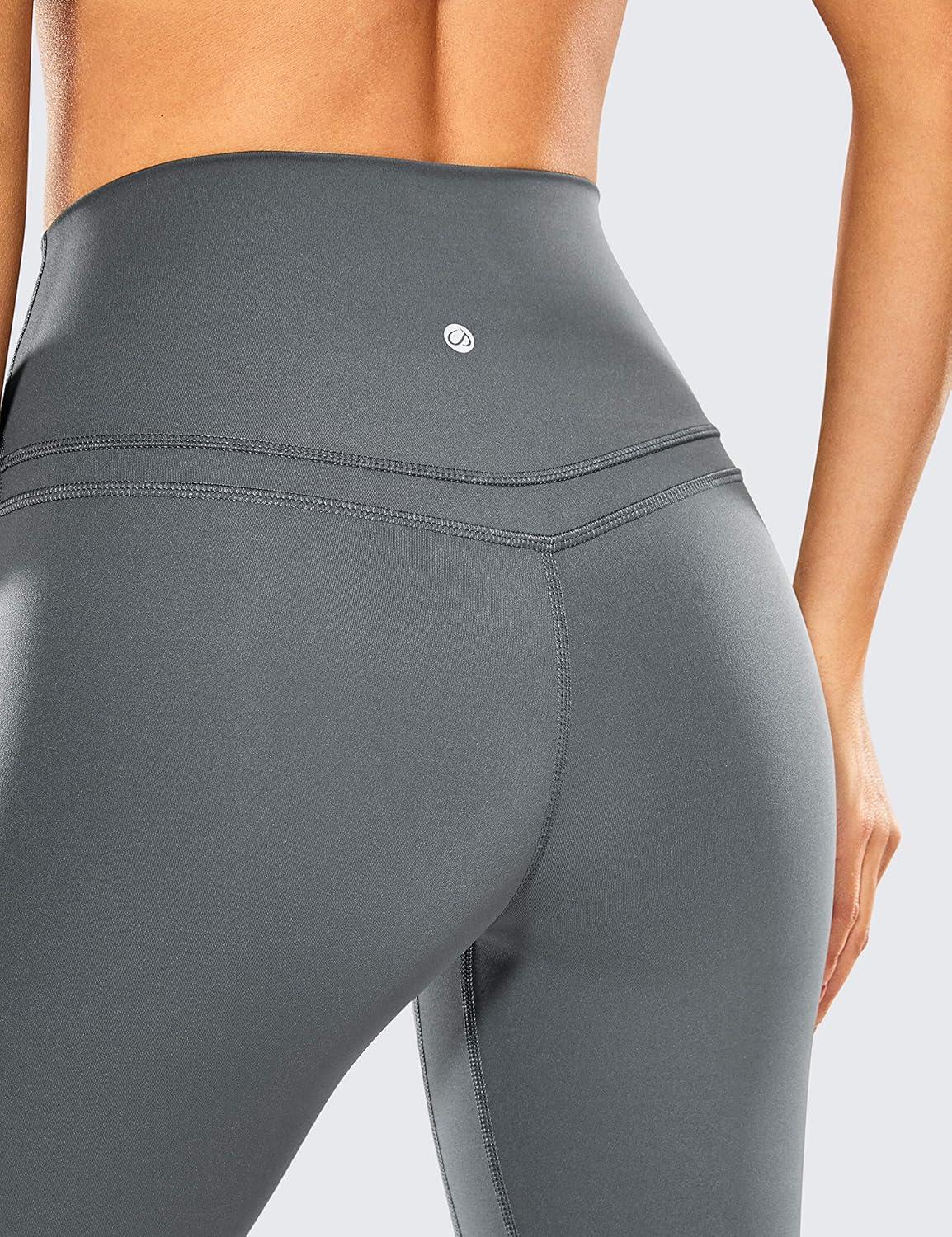 imageCRZ YOGA Naked Feeling Workout Leggings 25 High Waist Yoga Training Tight Womens PantsDark Carbon Gray