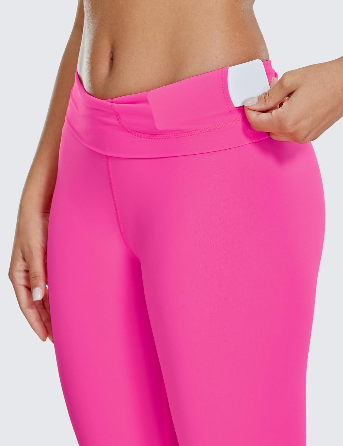 imageCRZ YOGA Naked Feeling Workout Leggings 25 High Waist Yoga Training Tight Womens PantsHibiscus Purple