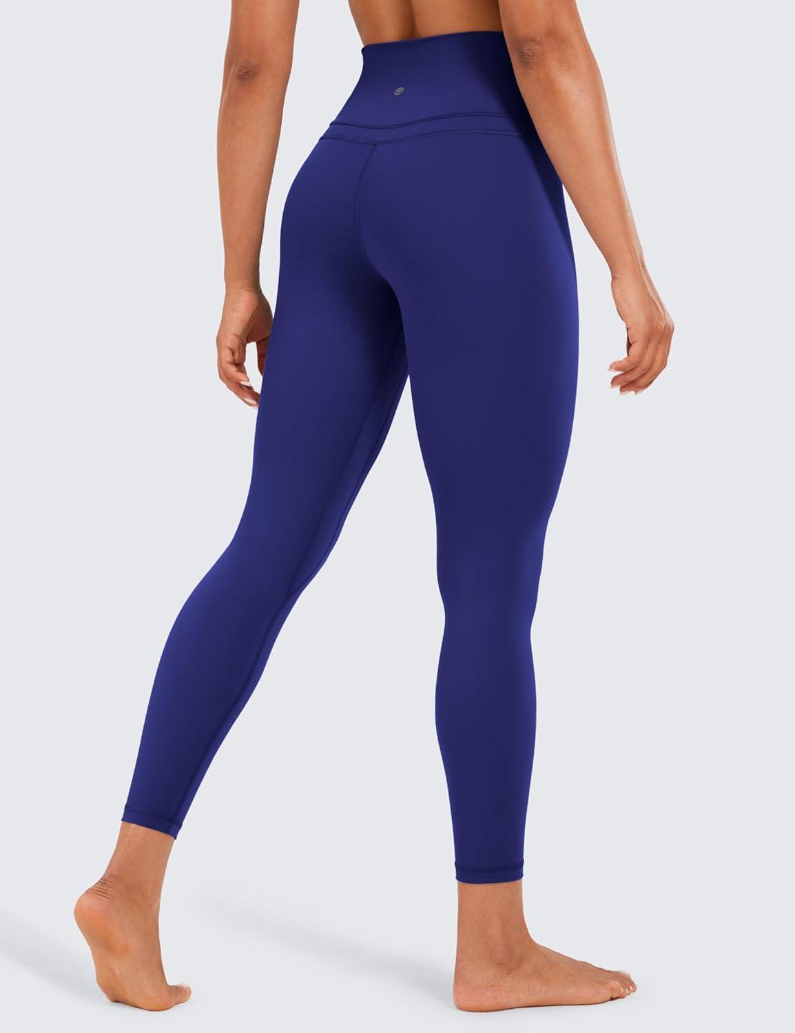 imageCRZ YOGA Naked Feeling Workout Leggings 25 High Waist Yoga Training Tight Womens PantsLarkspur Blue