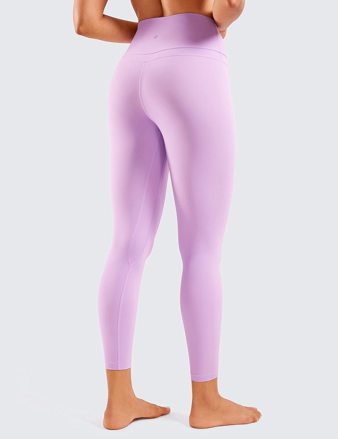 imageCRZ YOGA Naked Feeling Workout Leggings 25 High Waist Yoga Training Tight Womens PantsLilac