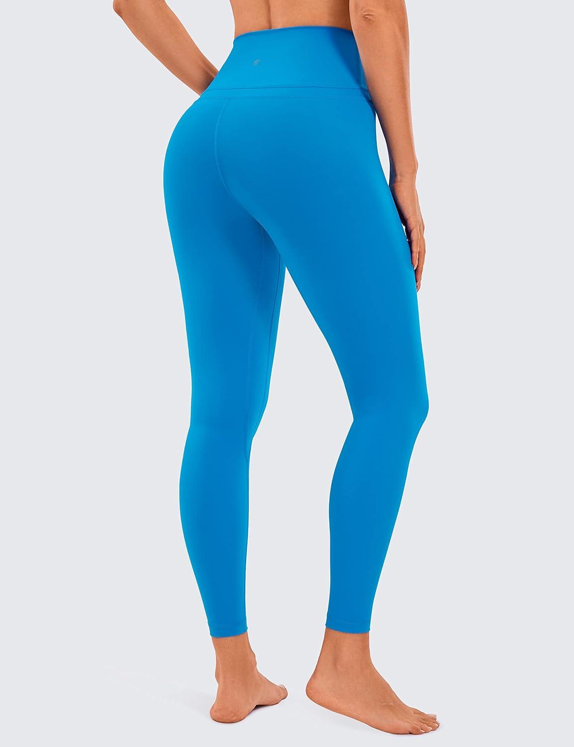 imageCRZ YOGA Naked Feeling Workout Leggings 25 High Waist Yoga Training Tight Womens PantsMadagascar Blue