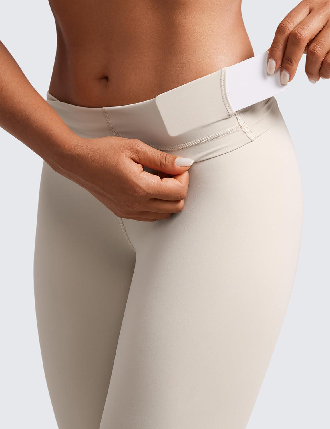 imageCRZ YOGA Naked Feeling Workout Leggings 25 High Waist Yoga Training Tight Womens PantsMojave Tan