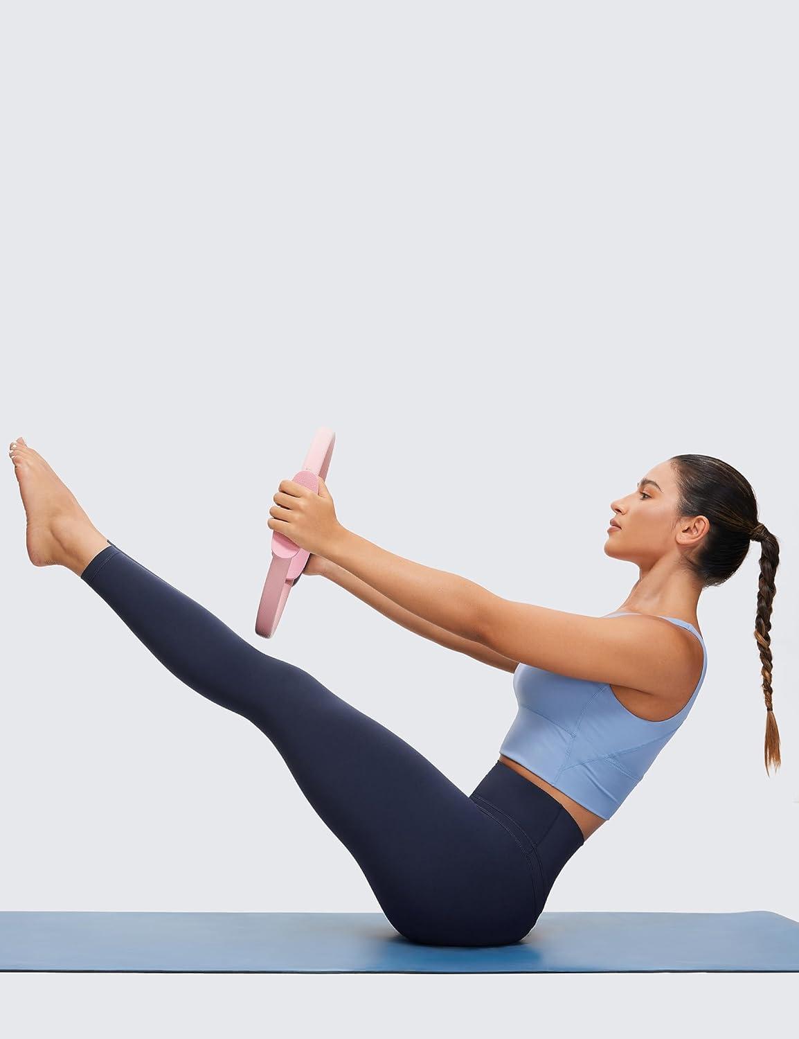 imageCRZ YOGA Naked Feeling Workout Leggings 25 High Waist Yoga Training Tight Womens PantsNavy