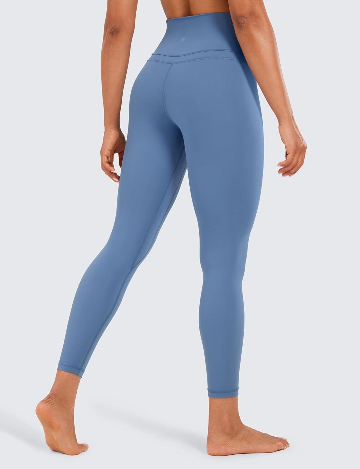 imageCRZ YOGA Naked Feeling Workout Leggings 25 High Waist Yoga Training Tight Womens PantsOasis Blue