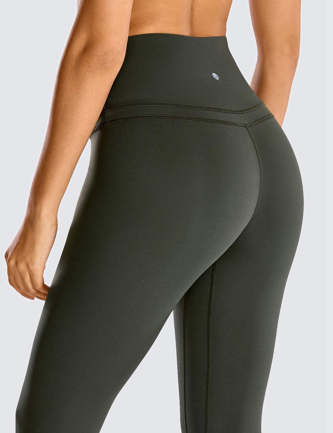 imageCRZ YOGA Naked Feeling Workout Leggings 25 High Waist Yoga Training Tight Womens PantsOlive