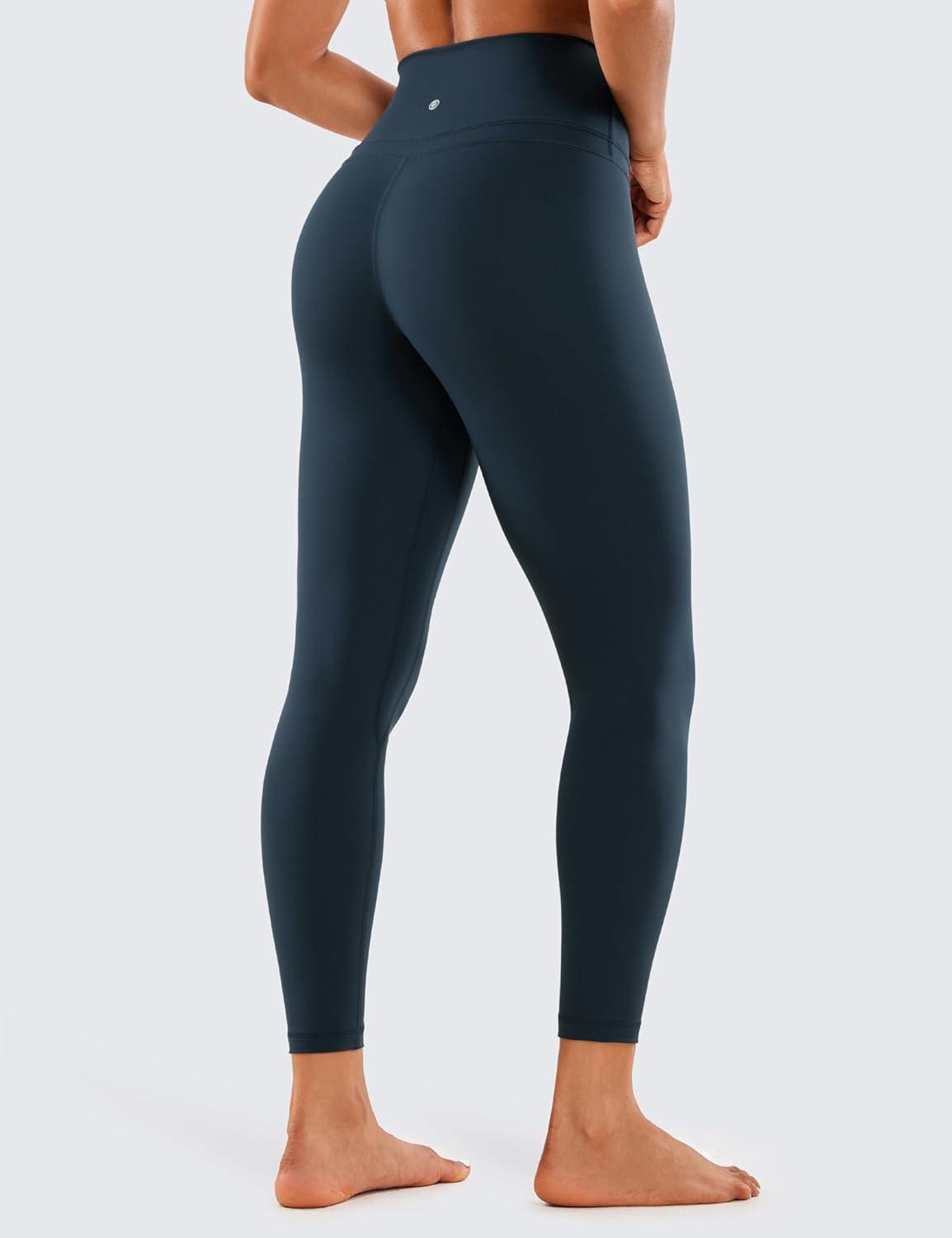 imageCRZ YOGA Naked Feeling Workout Leggings 25 High Waist Yoga Training Tight Womens PantsTrue Navy