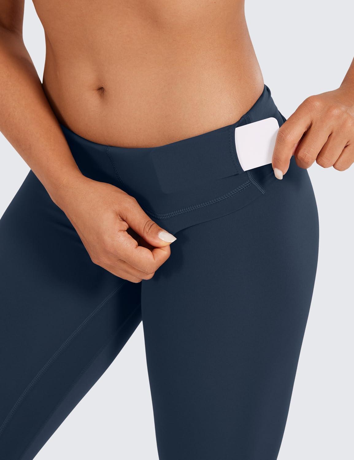 imageCRZ YOGA Naked Feeling Workout Leggings 25 High Waist Yoga Training Tight Womens PantsTwilight Blue