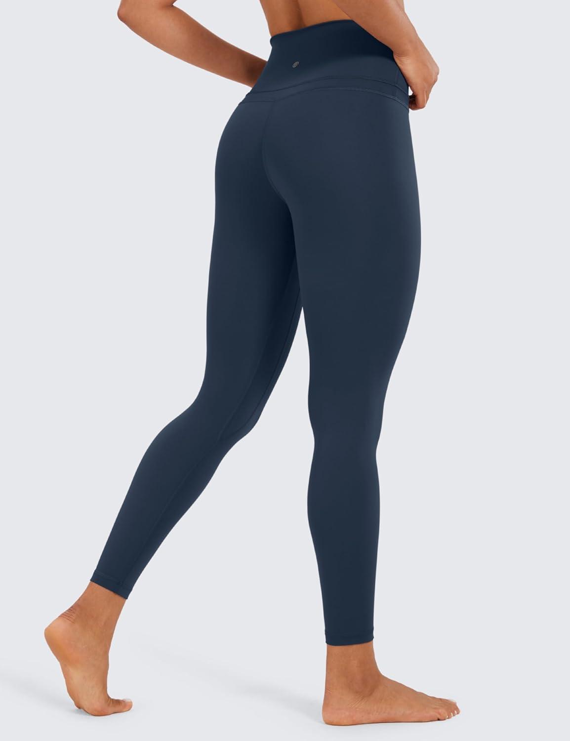 imageCRZ YOGA Naked Feeling Workout Leggings 25 High Waist Yoga Training Tight Womens PantsTwilight Blue