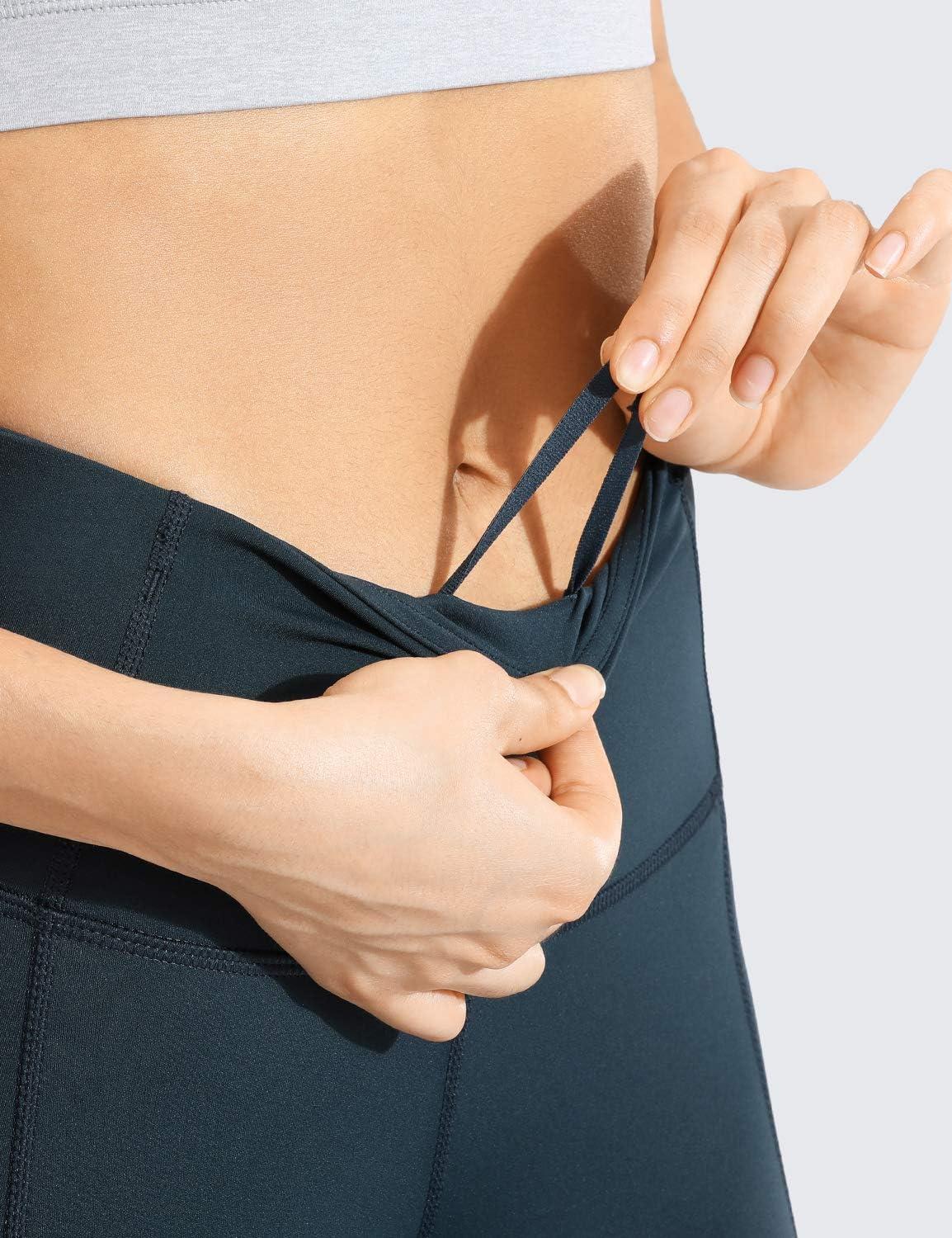 imageCRZ YOGA Naked Feeling Workout Leggings Pockets 25 High Waisted Womens Yoga Pants Running TightsDark Green