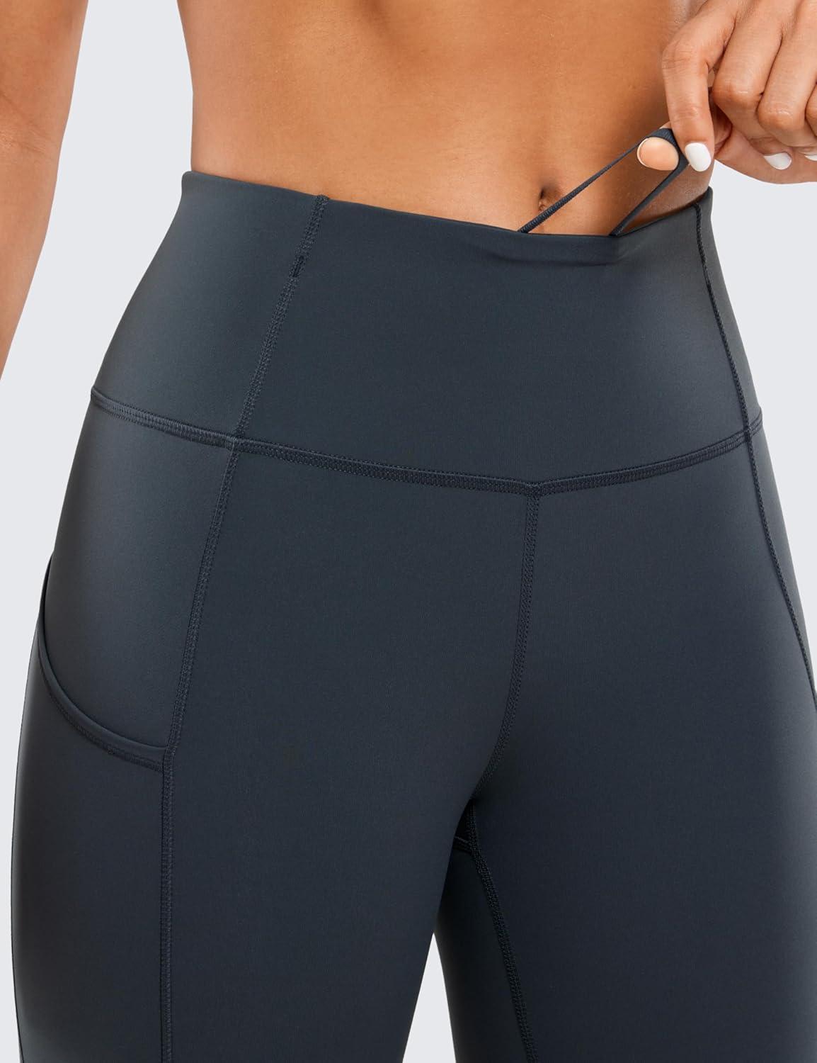 imageCRZ YOGA Naked Feeling Workout Leggings Pockets 25 High Waisted Womens Yoga Pants Running TightsMelanite