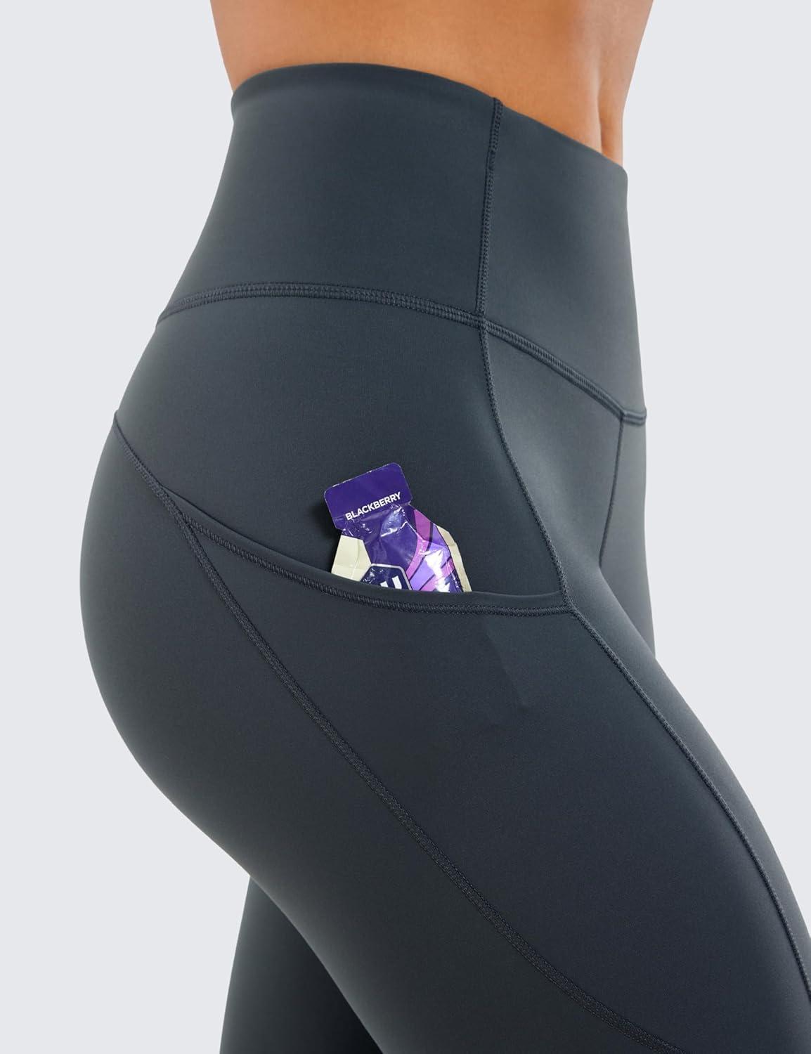 imageCRZ YOGA Naked Feeling Workout Leggings Pockets 25 High Waisted Womens Yoga Pants Running TightsMelanite