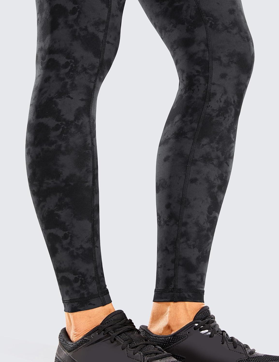 imageCRZ YOGA Naked Feeling Workout Leggings Pockets 25 High Waisted Womens Yoga Pants Running TightsTie Dye Smoke Ink