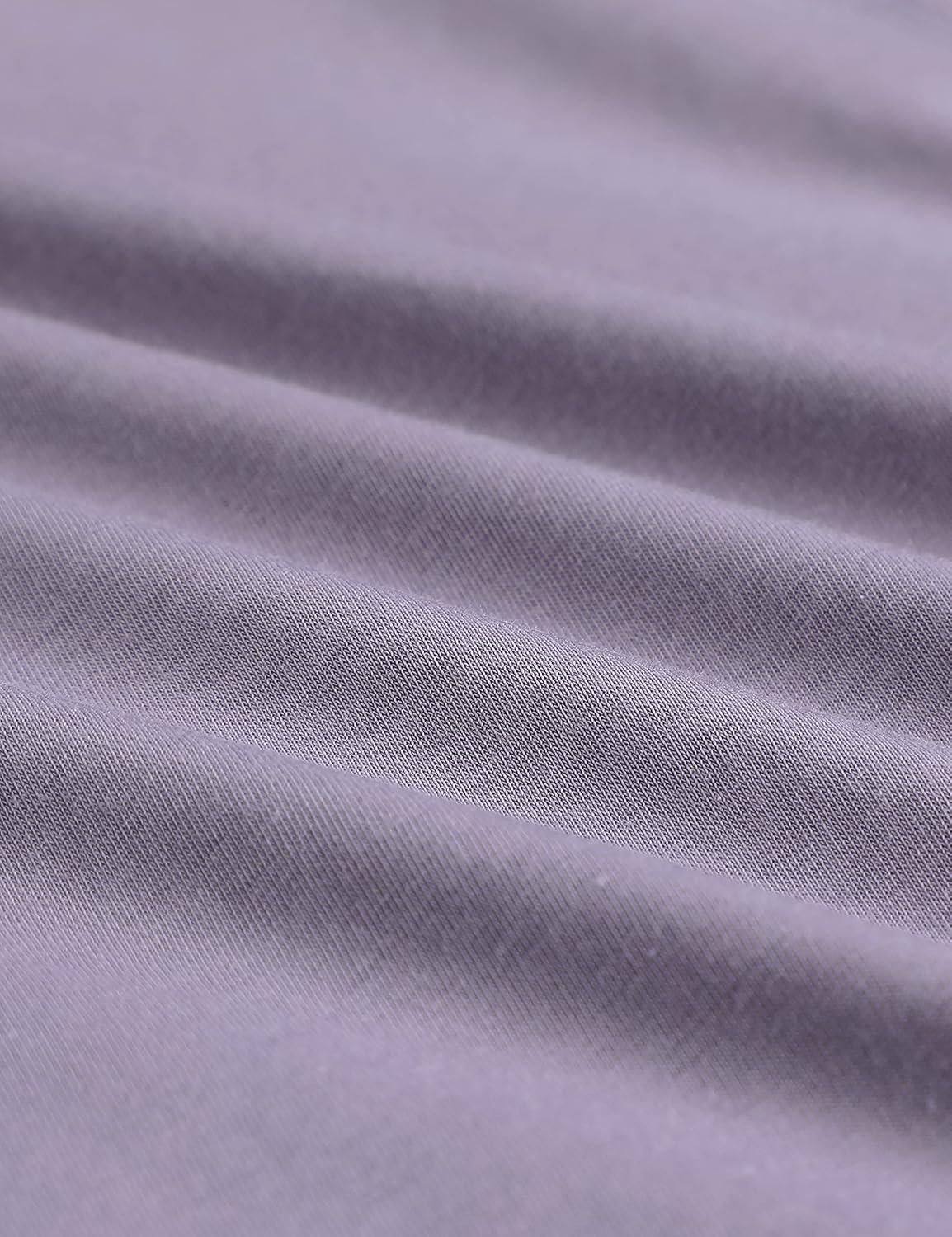 imageCRZ YOGA Pima Cotton Large Armhole Tank Tops for Women Workout Sport Athletic Yoga Running Gym Loose Crop Sleeveless ShirtsLavender Gray