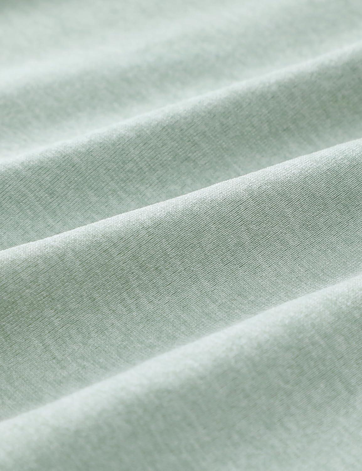 imageCRZ YOGA Seamless Crewneck Tank Tops for Women Workout Athletic Running Gym Sleeveless Shirts Racerback Breathable TeeGreen Palm Court Heather