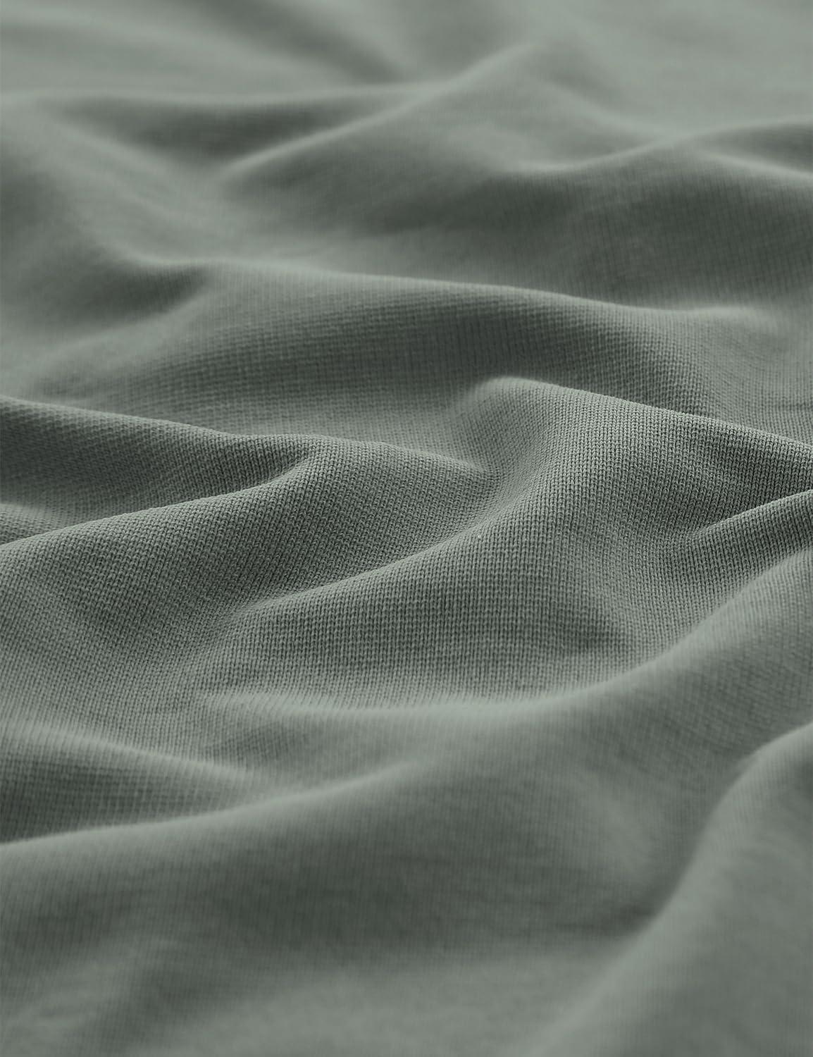 imageCRZ YOGA Seamless Workout Tops for Women Hip Length Athletic Running Gym Yoga Short Sleeve Shirts Breathable Crewneck TeesGrey Sage