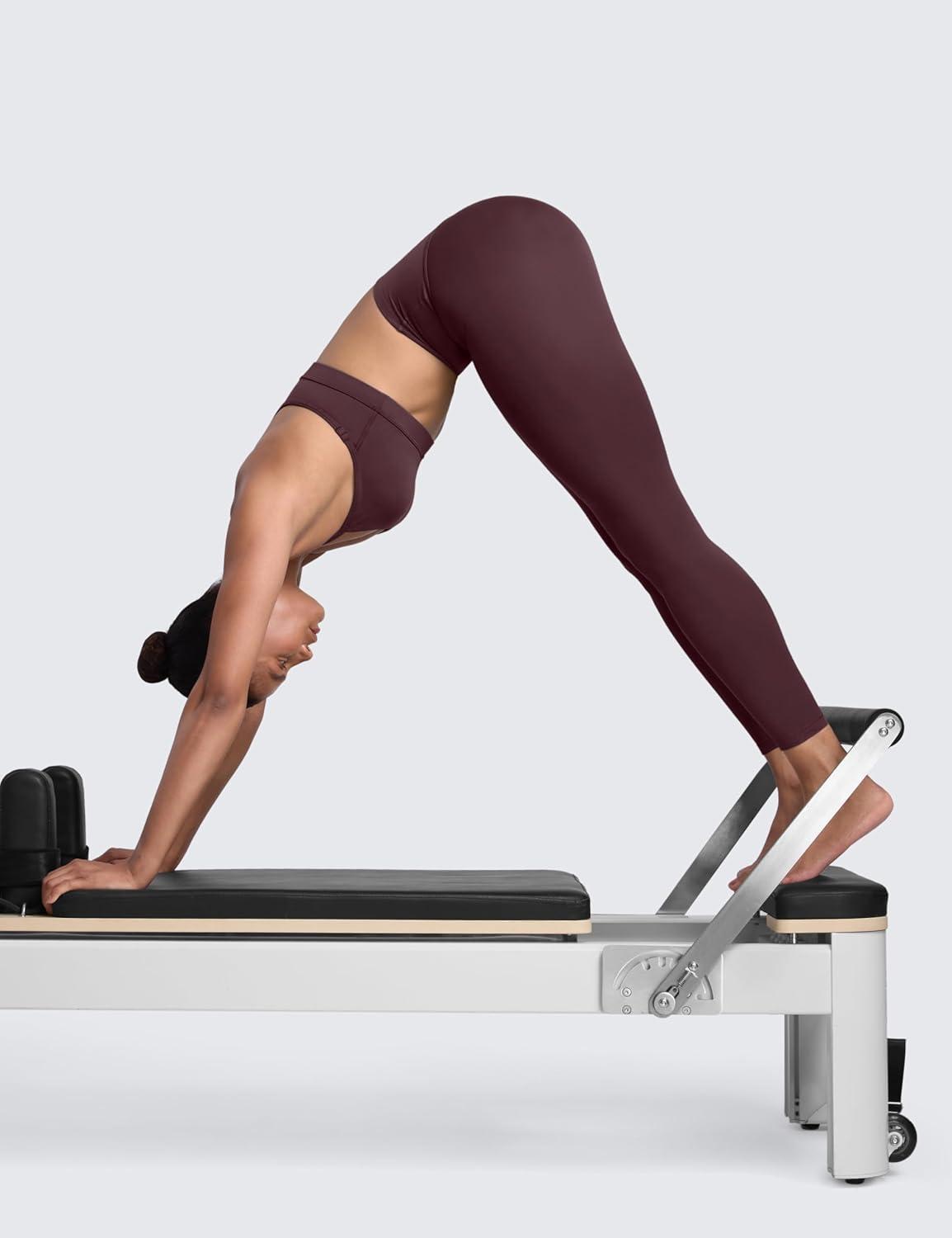 imageCRZ YOGA Secretsculpt Butterlift Workout Leggings 25quot No Front Seam High Waisted Womens Yoga Pants Booty Scrunch ButtRipe Plum