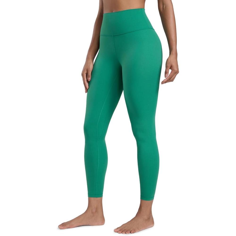 imageCRZ YOGA Butterlift Workout Leggings 25quot  High Waisted Pilates Gym Athletic Womens Yoga Pants Buttery SoftCascadia Green