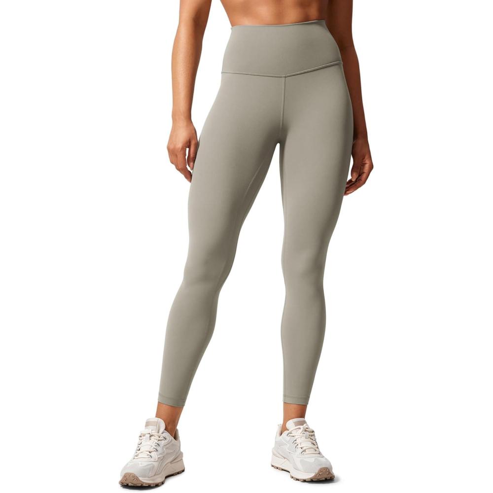 imageCRZ YOGA Butterlift Workout Leggings 25quot High Waisted Pilates Gym Athletic Womens Yoga Pants Buttery SoftRock Grey