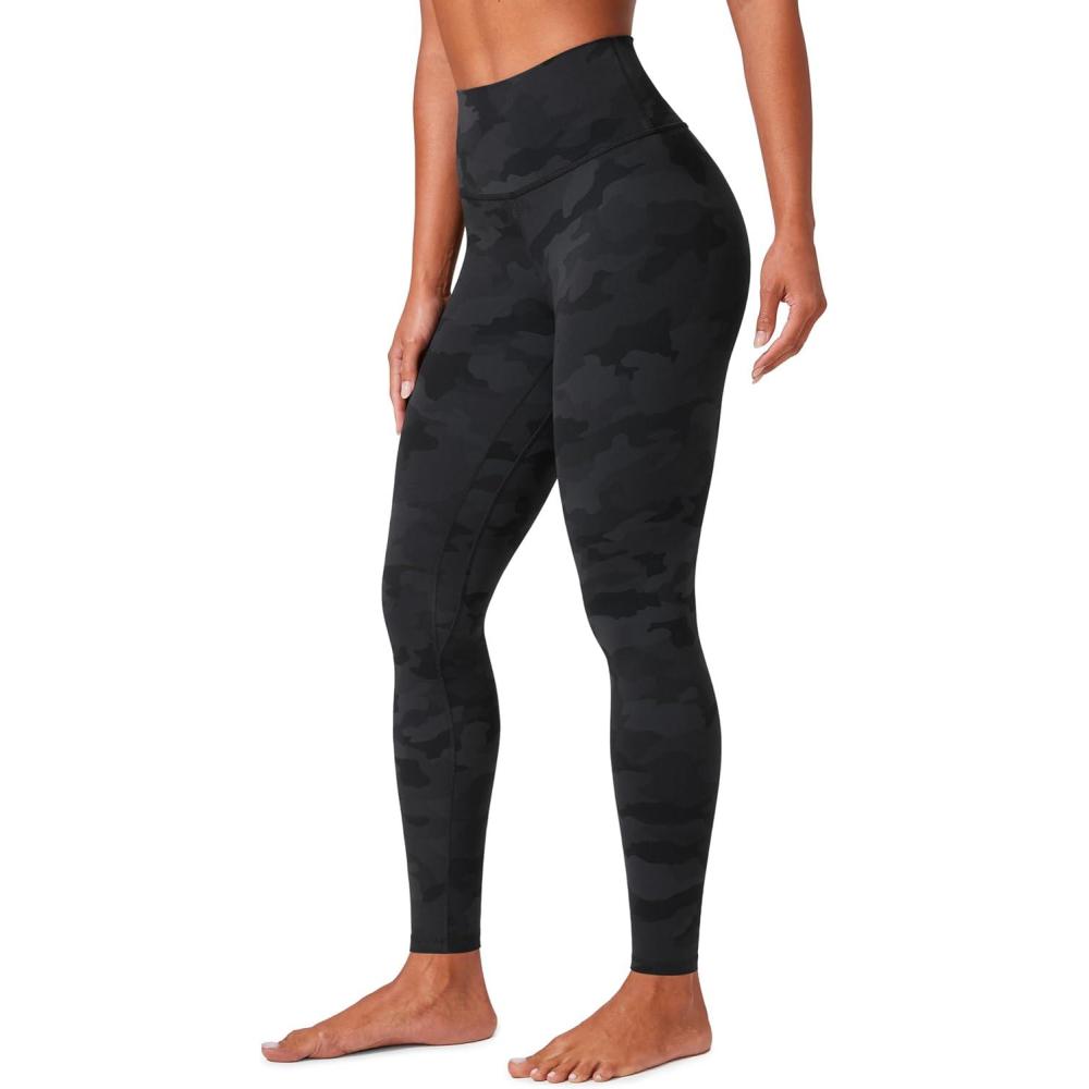imageCRZ YOGA Butterlift Workout Leggings 28quot High Waisted Pilates Gym Athletic Womens Yoga Pants Buttery SoftDark Grey Camouflage 2