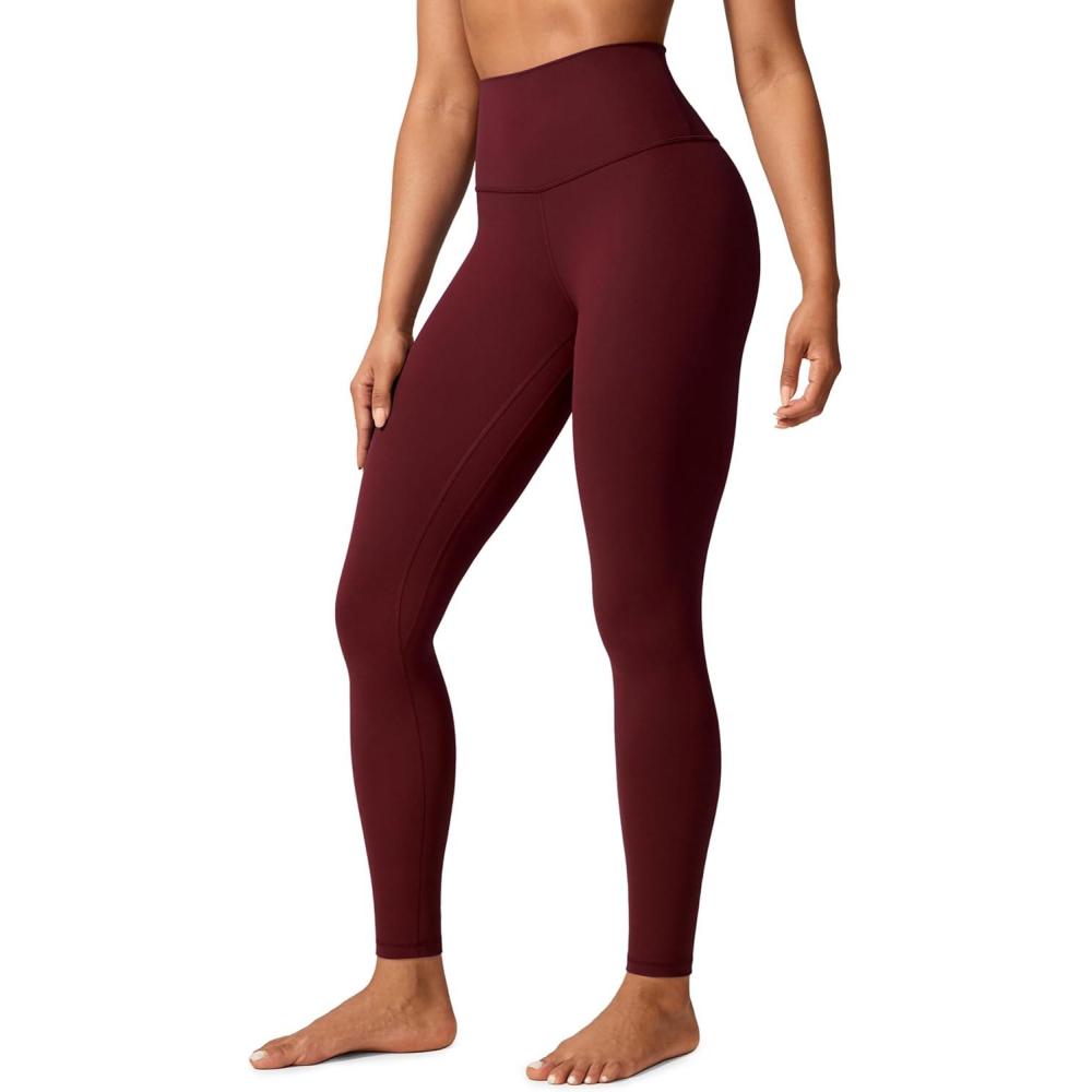 imageCRZ YOGA Butterlift Workout Leggings 28quot High Waisted Pilates Gym Athletic Womens Yoga Pants Buttery SoftRed Merlot