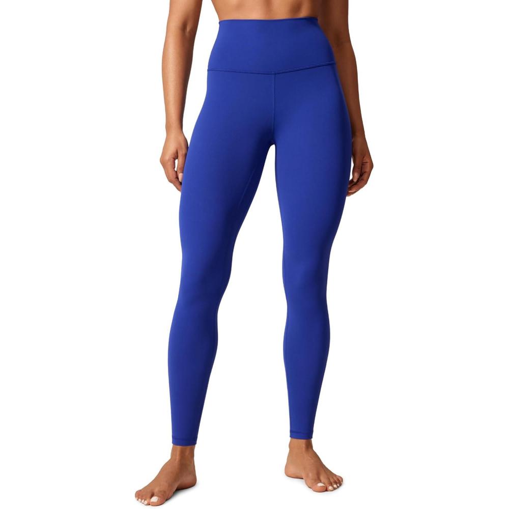 imageCRZ YOGA Butterlift Workout Leggings 28quot High Waisted Pilates Gym Athletic Womens Yoga Pants Buttery SoftWaves Blue