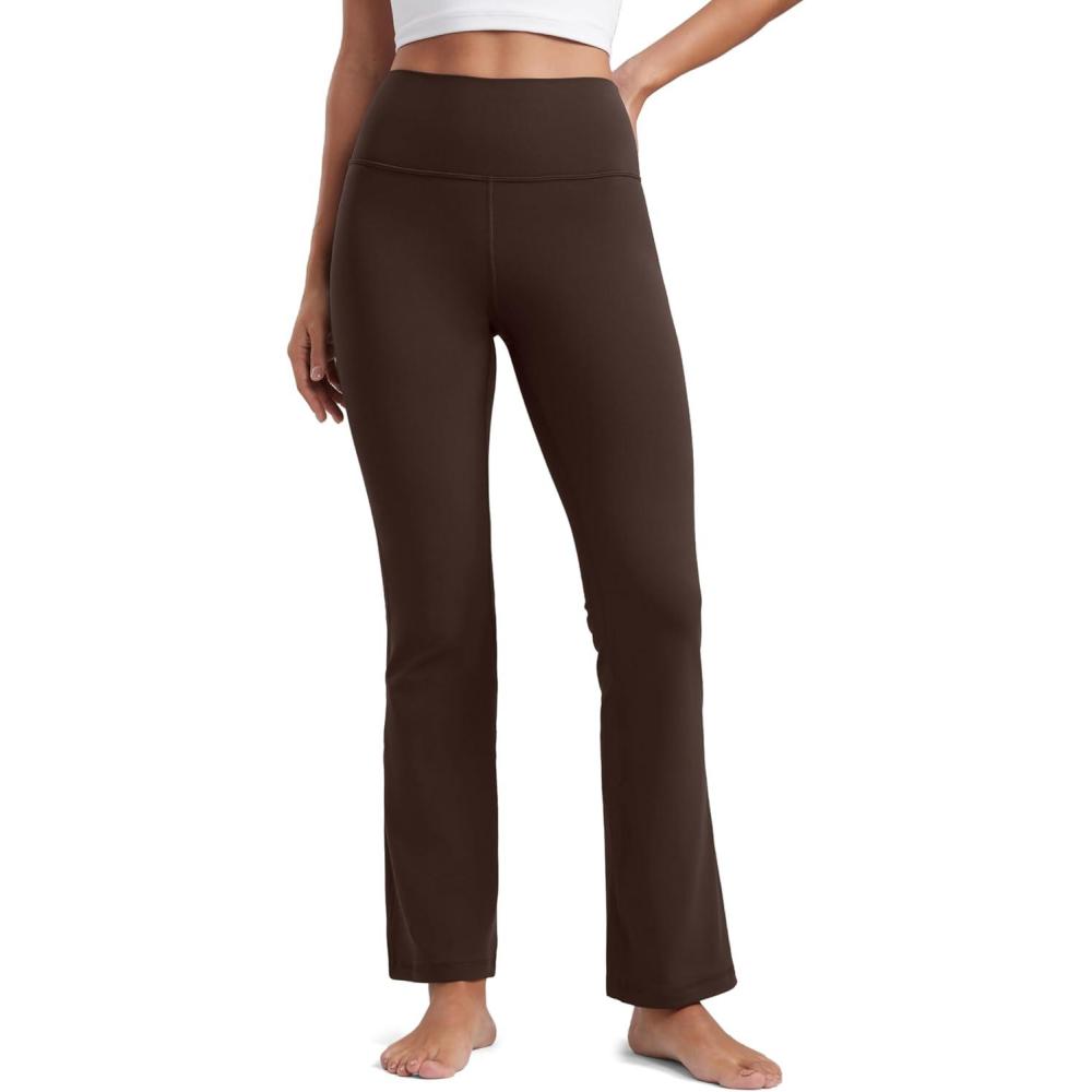 imageCRZ YOGA Butterluxe Flare Leggings 29quot305quot32quot335quot High Waist Bootcut Wide Leg Lounge Womens Yoga Pants with PocketHot Fudge Brown