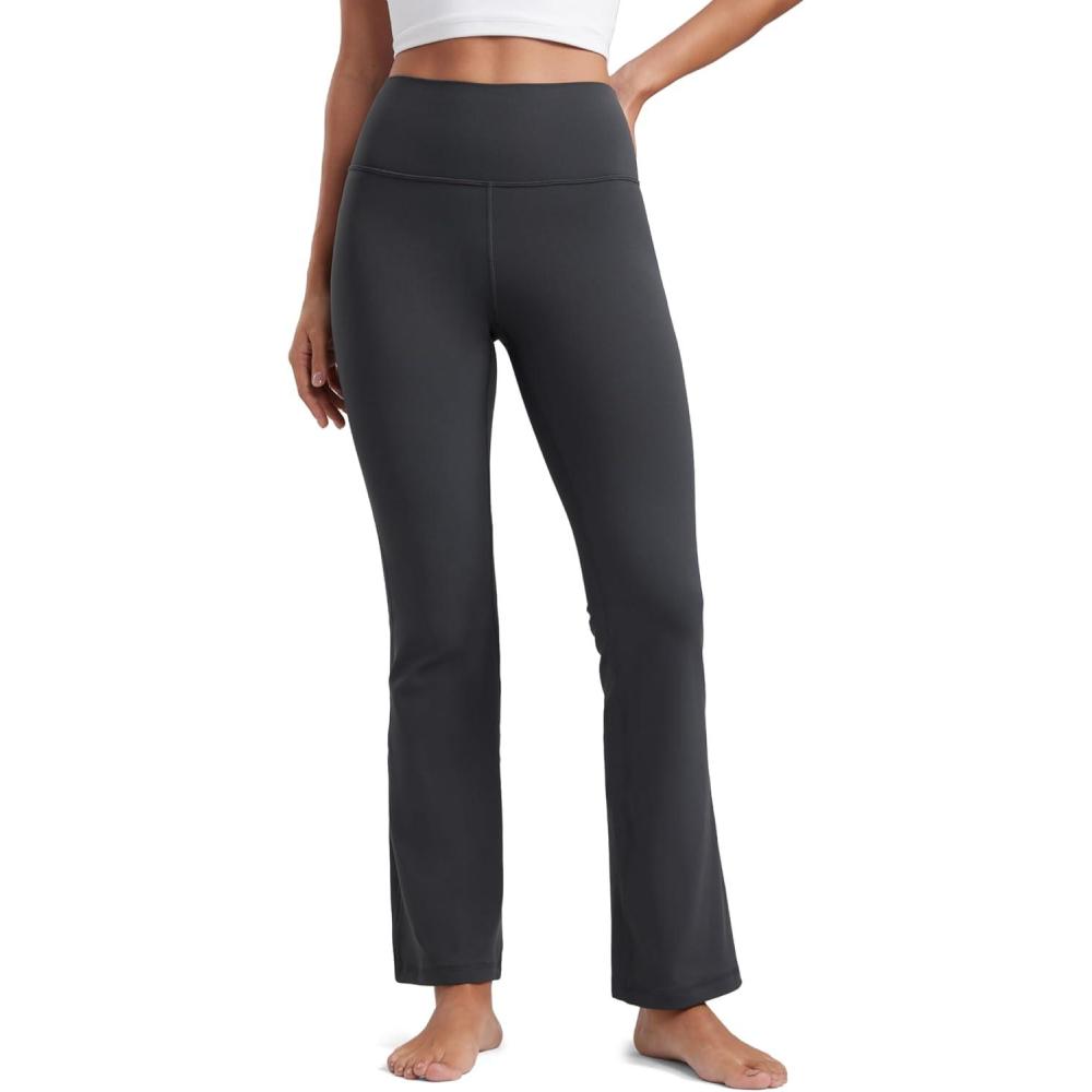imageCRZ YOGA Butterluxe Flare Leggings 29quot305quot32quot335quot High Waist Bootcut Wide Leg Lounge Womens Yoga Pants with PocketMysterious Grey
