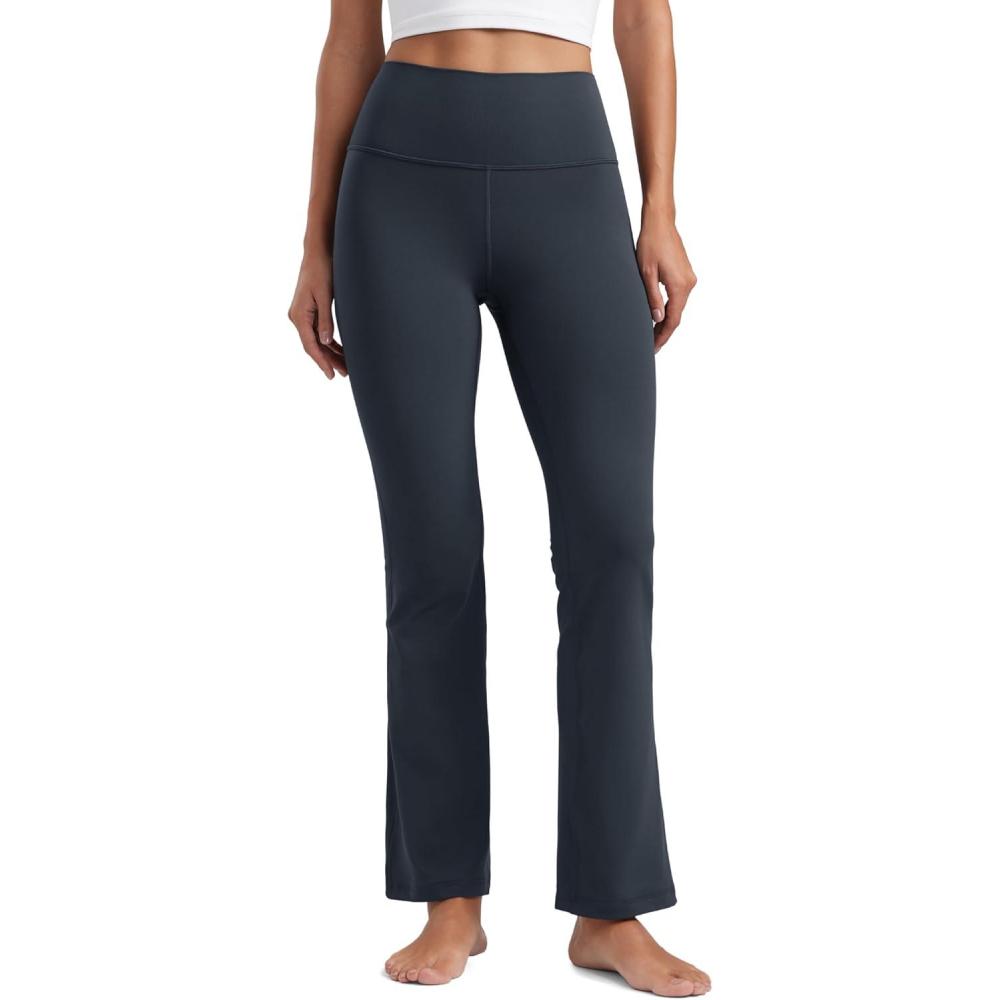 imageCRZ YOGA Butterluxe Flare Leggings 29quot305quot32quot335quot  High Waist Bootcut Wide Leg Lounge Womens Yoga Pants with PocketTrue Navy