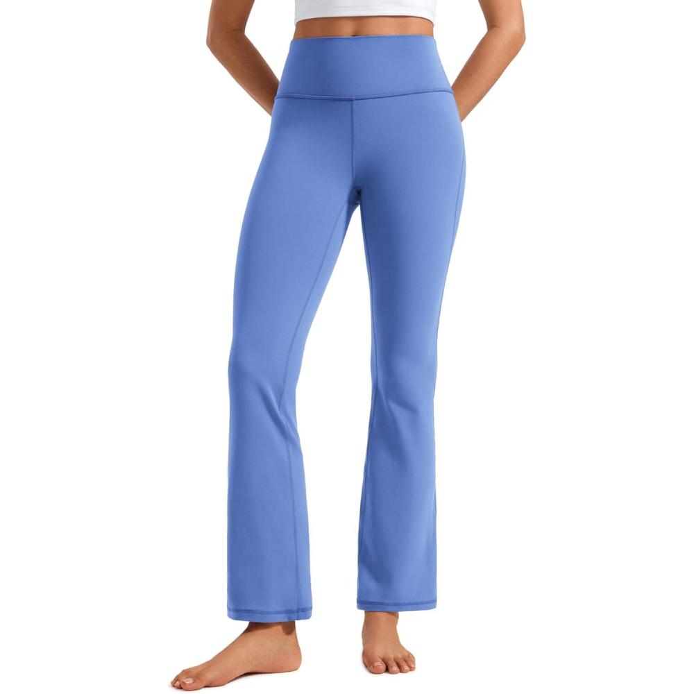 imageCRZ YOGA Butterluxe Flare Leggings 29quot305quot32quot335quot  High Waist Bootcut Wide Leg Lounge Womens Yoga Pants with PocketWild Indigo