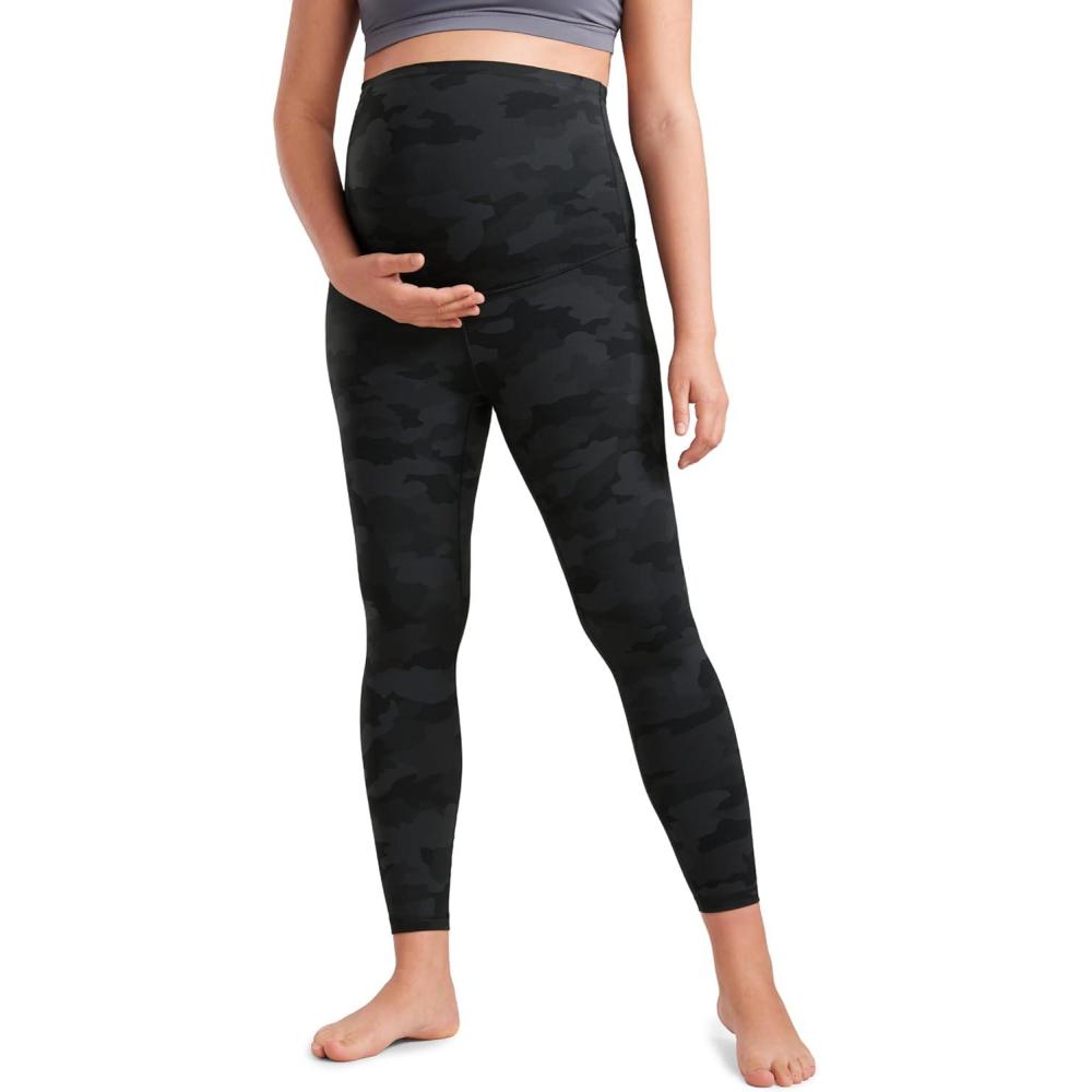 imageCRZ YOGA Butterluxe Maternity Leggings 25quot Over The Belly Buttery Soft Workout Activewear Yoga Womens Pregnancy PantsDark Grey Camouflage 2