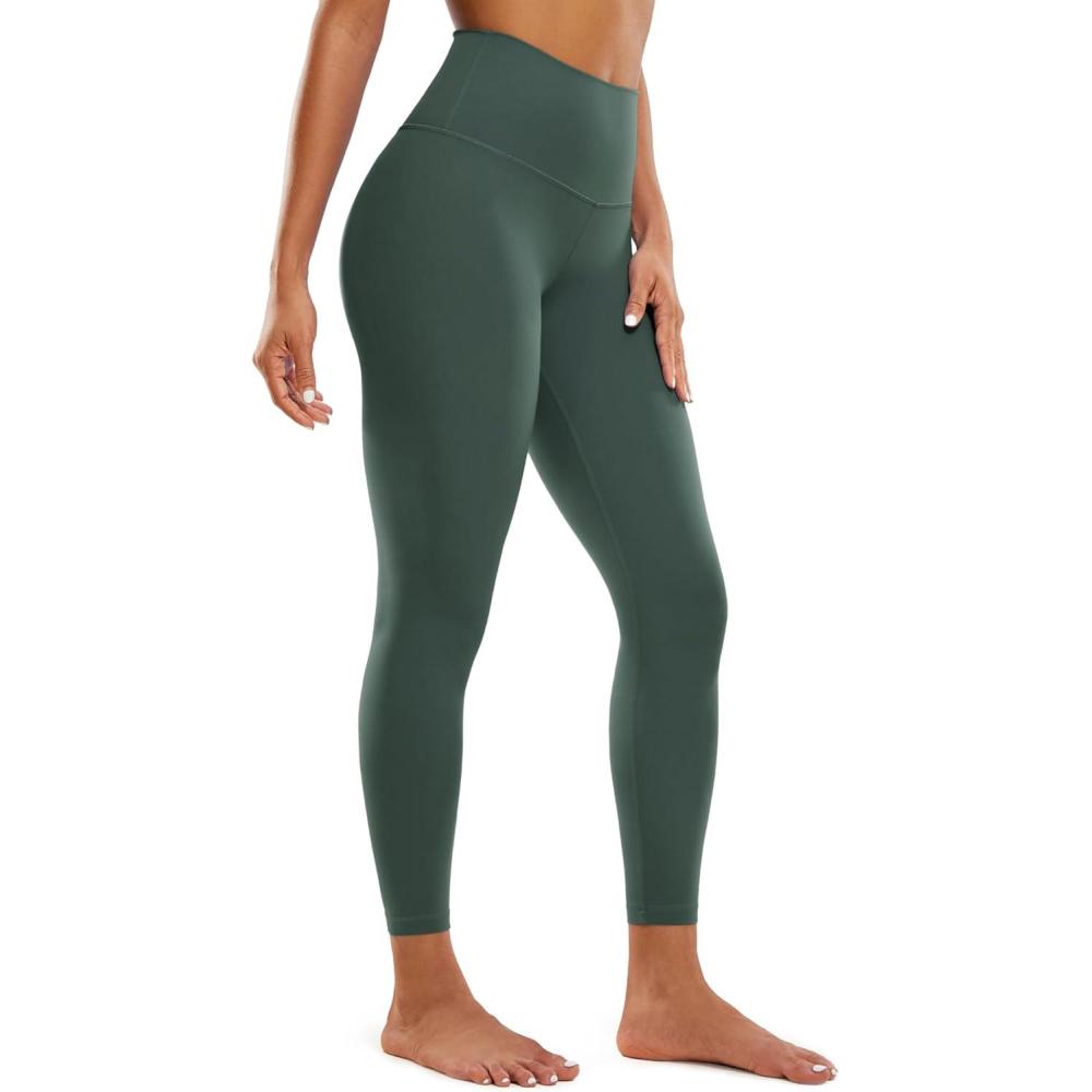 imageCRZ YOGA Butterluxe Yoga Leggings 25quot High Waisted Buttery Soft Womens Workout Lounge PantsDark Forest Green