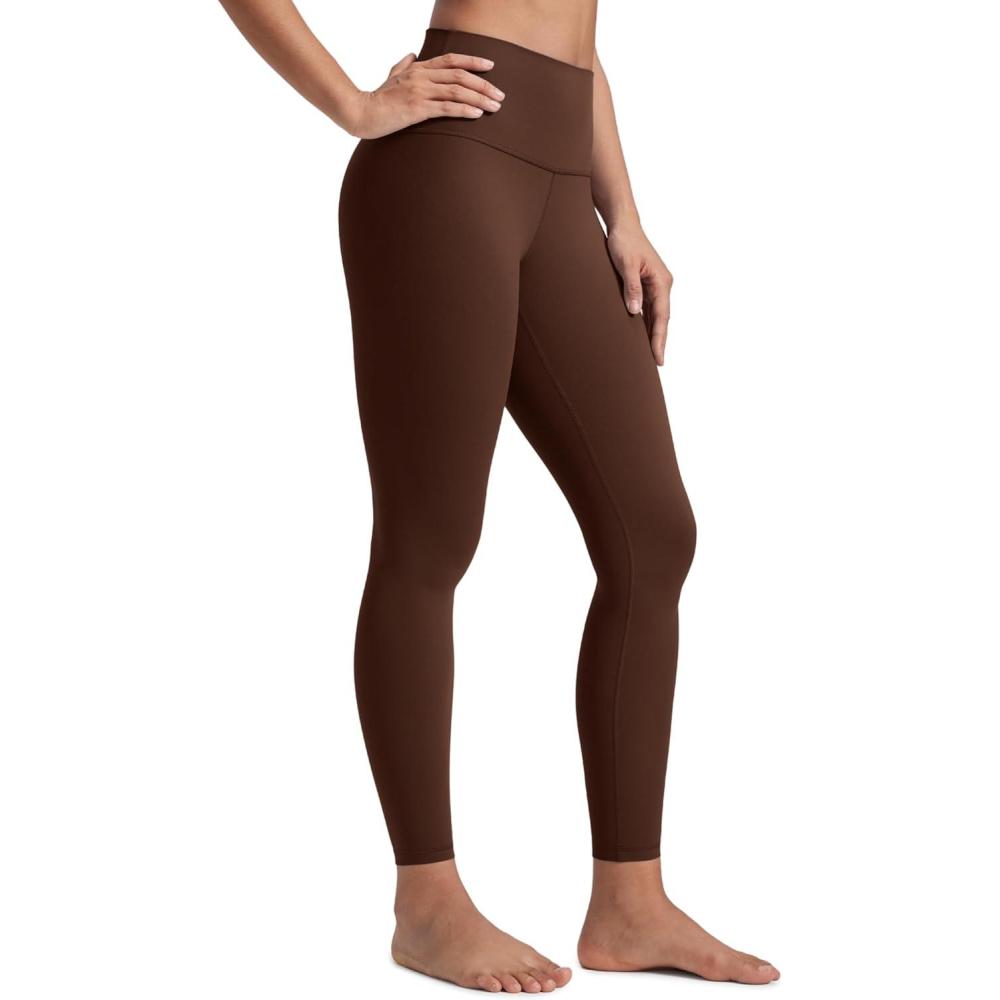 imageCRZ YOGA Butterluxe Yoga Leggings 25quot High Waisted Buttery Soft Womens Workout Lounge PantsLava Brown
