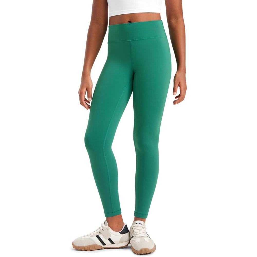 imageCRZ YOGA Girls Butterluxe Full Length Yoga Leggings Athletic Sports Casual Pants High Waist Tights Kids TeenCascadia Green