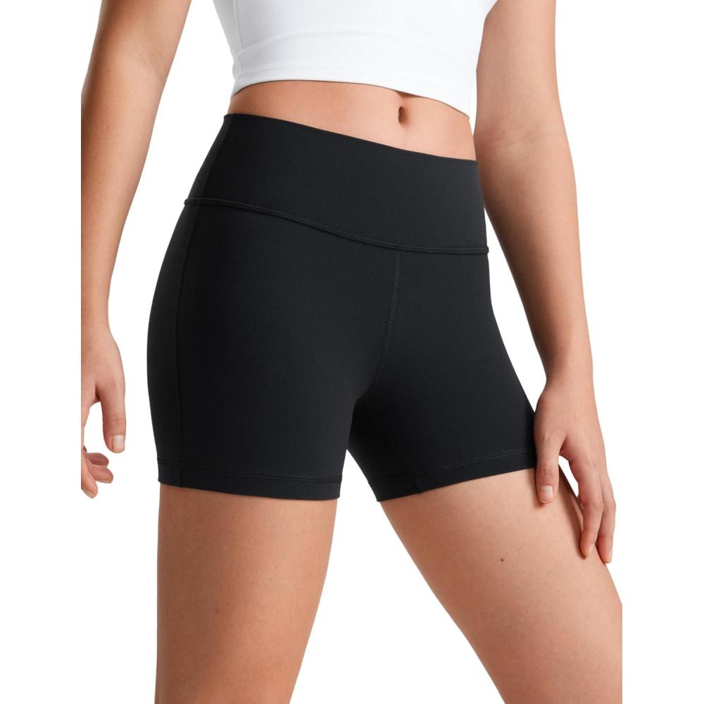 imageCRZ YOGA Girls Butterluxe High Waist Athletic Biker Shorts Dance Yoga Casual Kids Teen SummerBlack