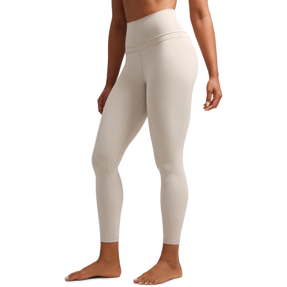 imageCRZ YOGA Naked Feeling Workout Leggings 25 High Waist Yoga Training Tight Womens PantsMojave Tan