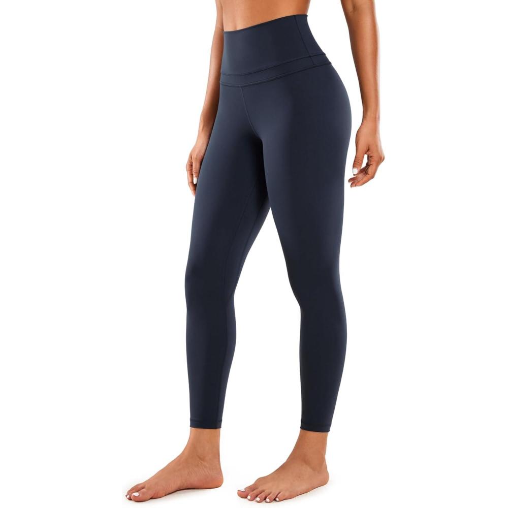 imageCRZ YOGA Naked Feeling Workout Leggings 25 High Waist Yoga Training Tight Womens PantsNavy
