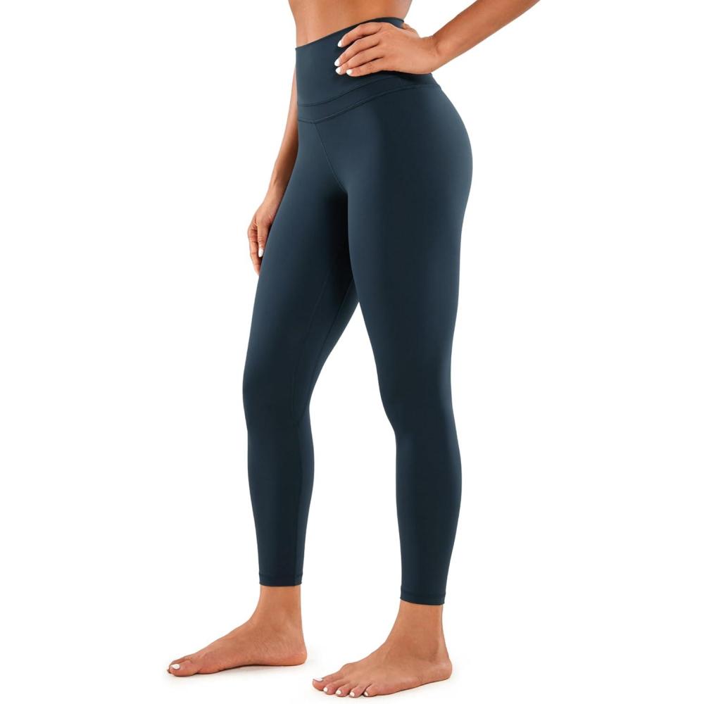 imageCRZ YOGA Naked Feeling Workout Leggings 25 High Waist Yoga Training Tight Womens PantsTrue Navy