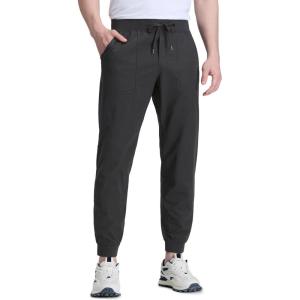CRZ YOGA All Day Comfy Pull-On Golf Joggers for Men 28″/30″/32″ – Quick Dry Lightweight Work Casual Pants with Pockets(Ink Gray)