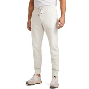 CRZ YOGA All Day Comfy Pull-On Golf Joggers for Men 28″/30″/32″ – Quick Dry Lightweight Work Casual Pants with Pockets(Milky White (Bone))