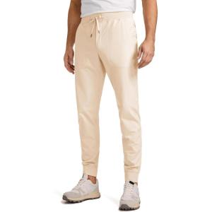 CRZ YOGA All Day Comfy Pull-On Golf Joggers for Men 28″/30″/32″ – Quick Dry Lightweight Work Casual Pants with Pockets(Raw Linen)