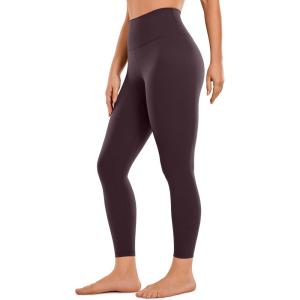 CRZ YOGA Brushed Naked Feeling Workout Leggings 25″ – High Waisted Gym Compression Tummy Control Womens Yoga Pants(Arctic Plum)